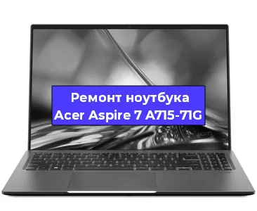 Чистка от пыли и замена термопасты на ноутбуке Acer Aspire 7 A715-71G в Санкт-Петербурге